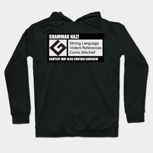 Grammar Nazi Label Hoodie